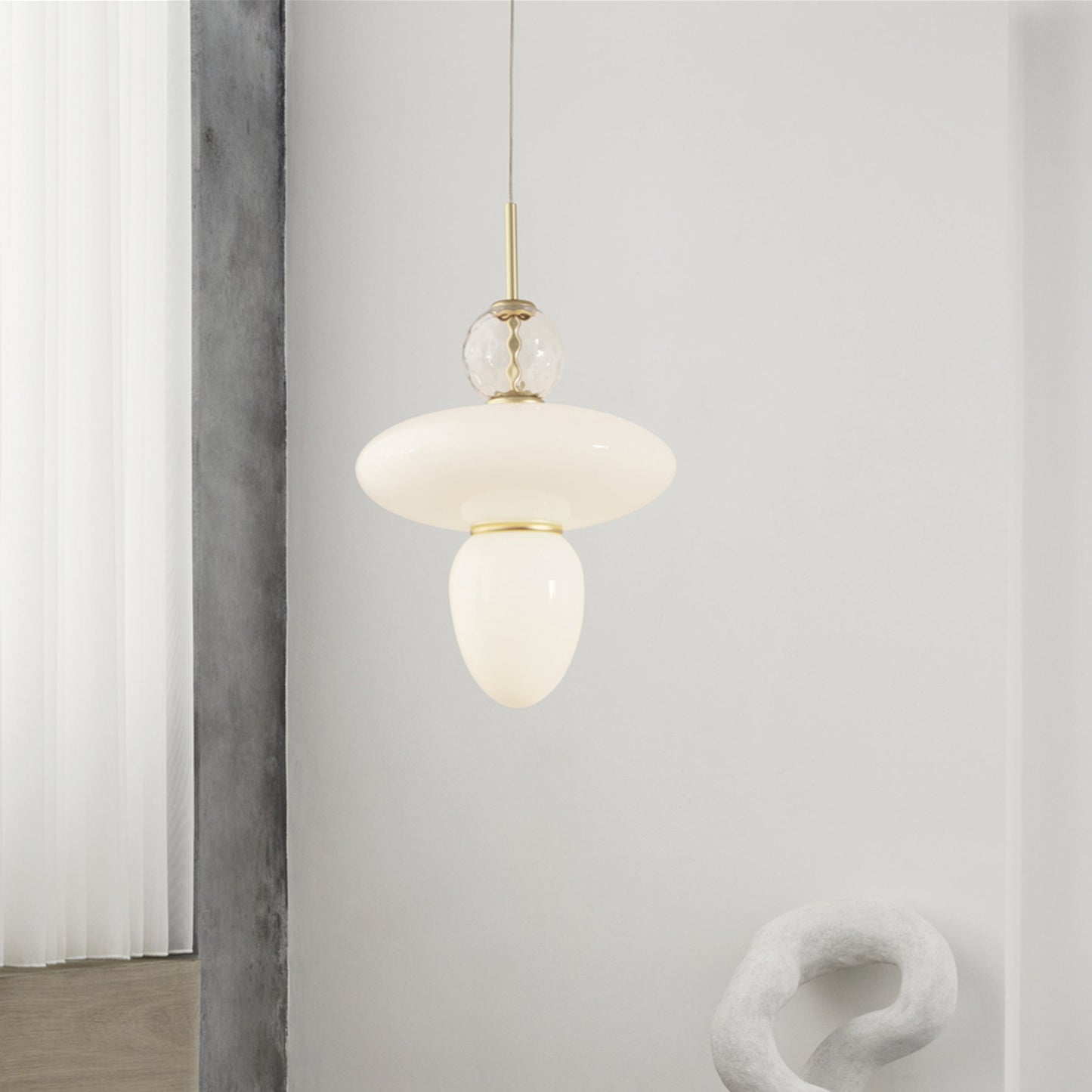 Nuura | Rizzatto 43 Pendant Light Satin Brass + Gold