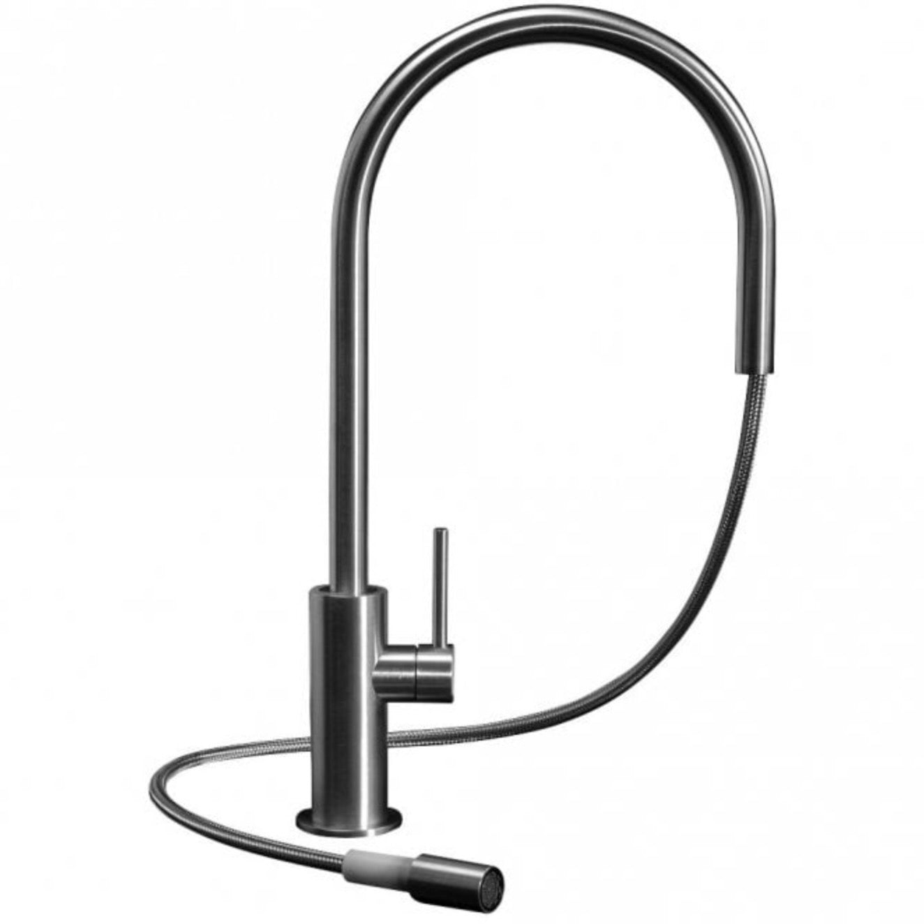 MGS | Spin E Kitchen Faucet in Matte Stainless Steel