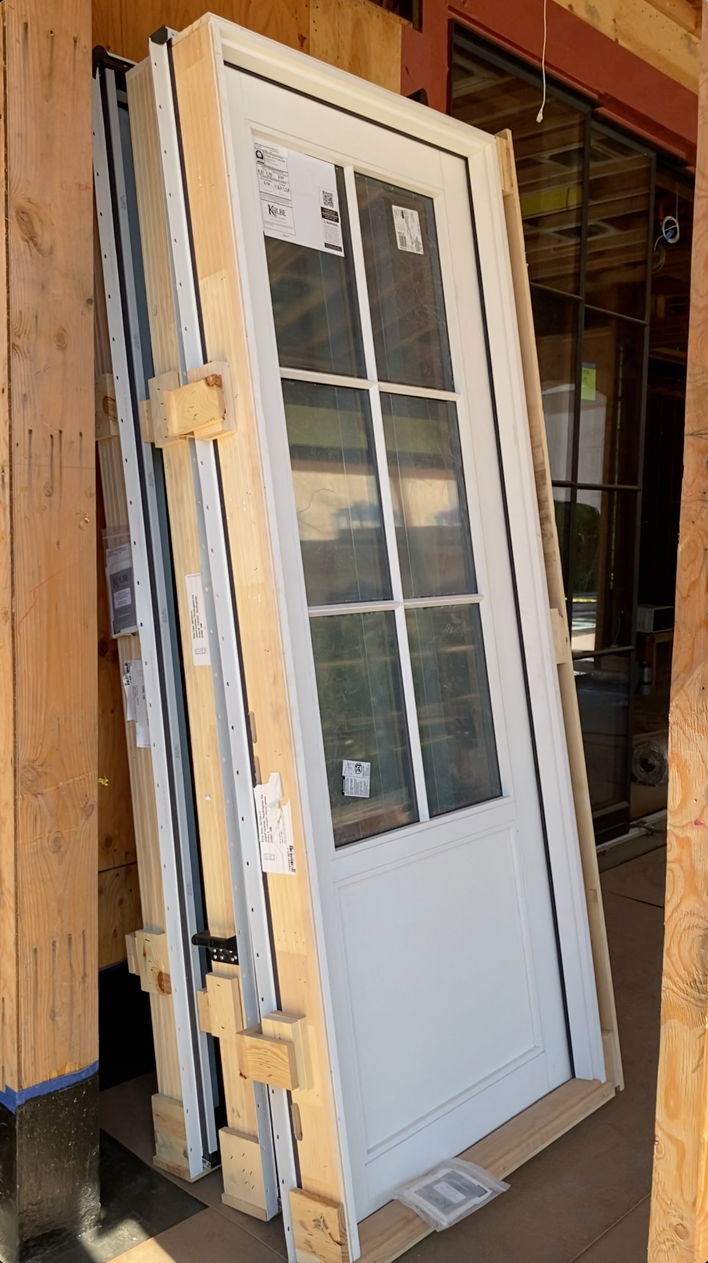 Kolbe | VistaLuxe Black Exterior Swinging Door 38 x 98