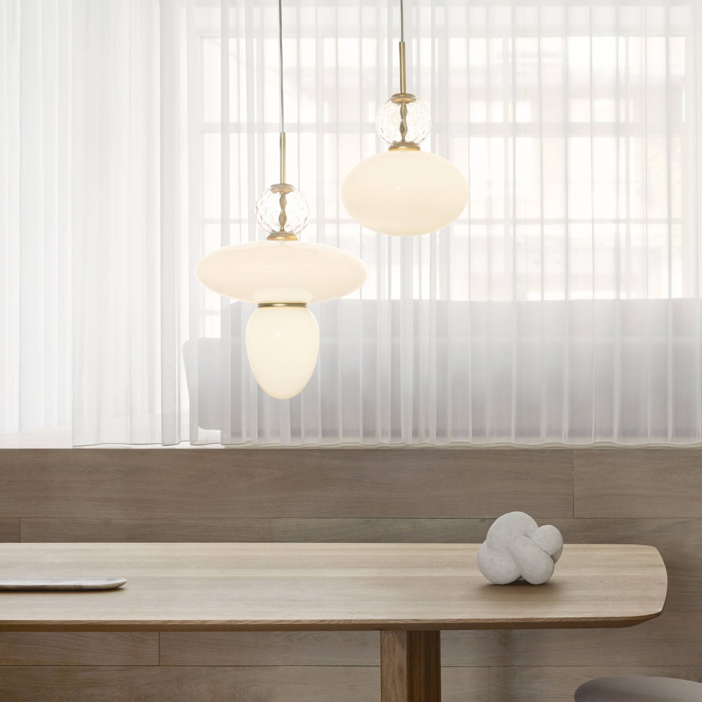 Nuura | Rizzatto 43 Pendant Light Satin Brass + Gold