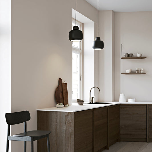Woud | Stone Pendant Light Black Small