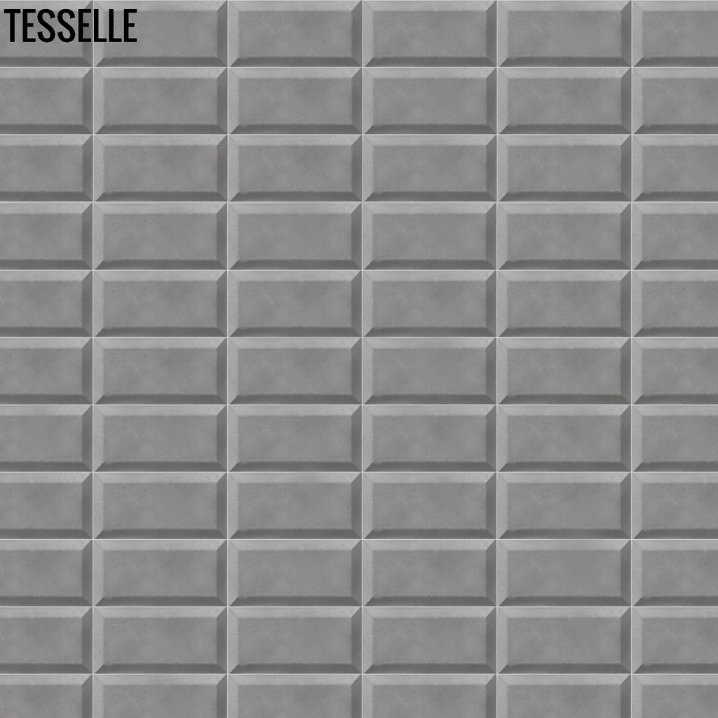 Tesselle | Sonia Starling 6"x3" Beveled Cement Wall Tile
