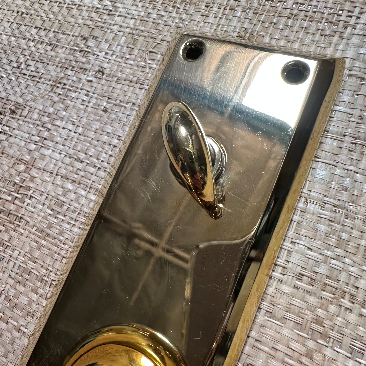 Emtek | Quincy Thumbturn Providence Knob in Unlacquered Brass