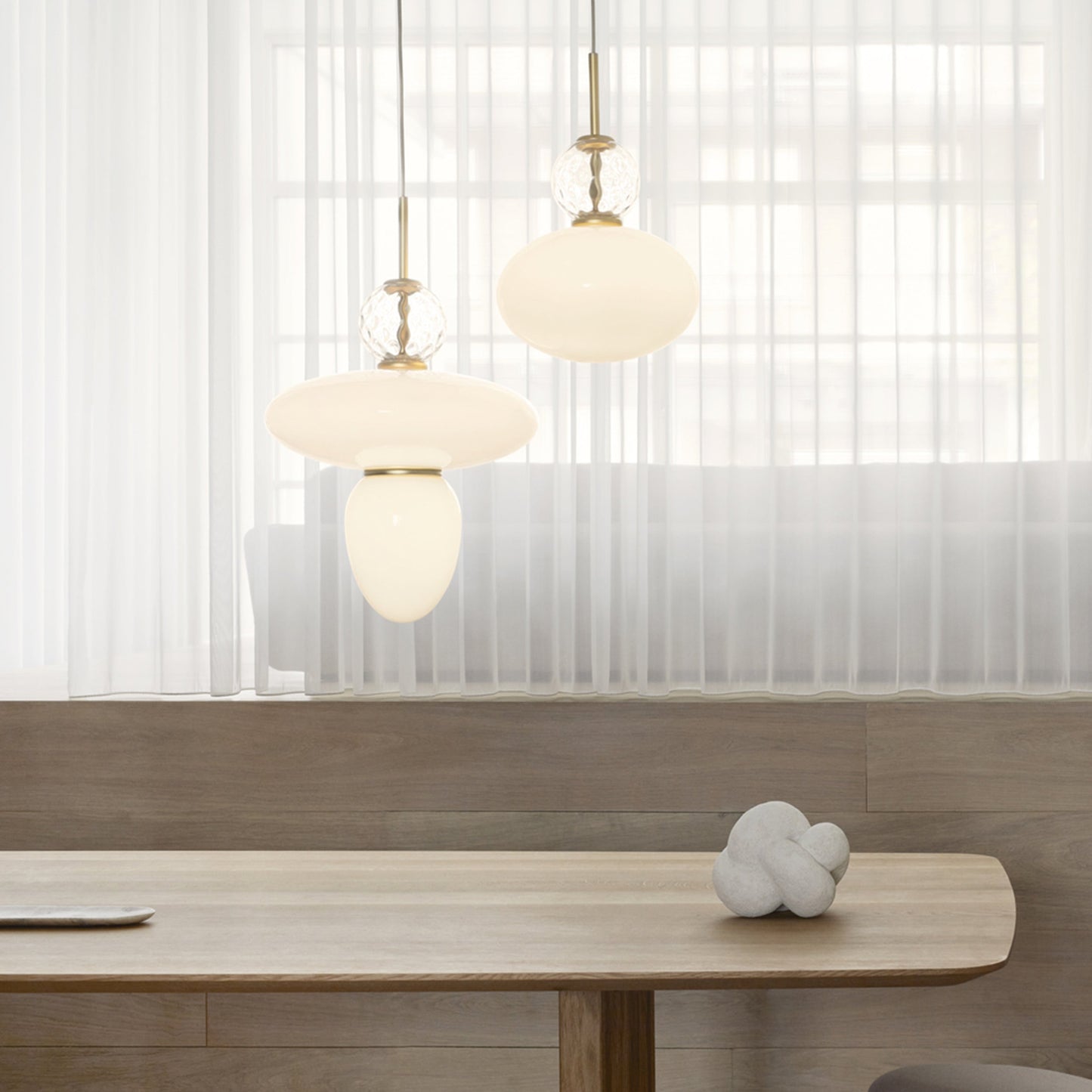 Nuura | Rizzatto 32 Pendant Light Satin Brass + Gold