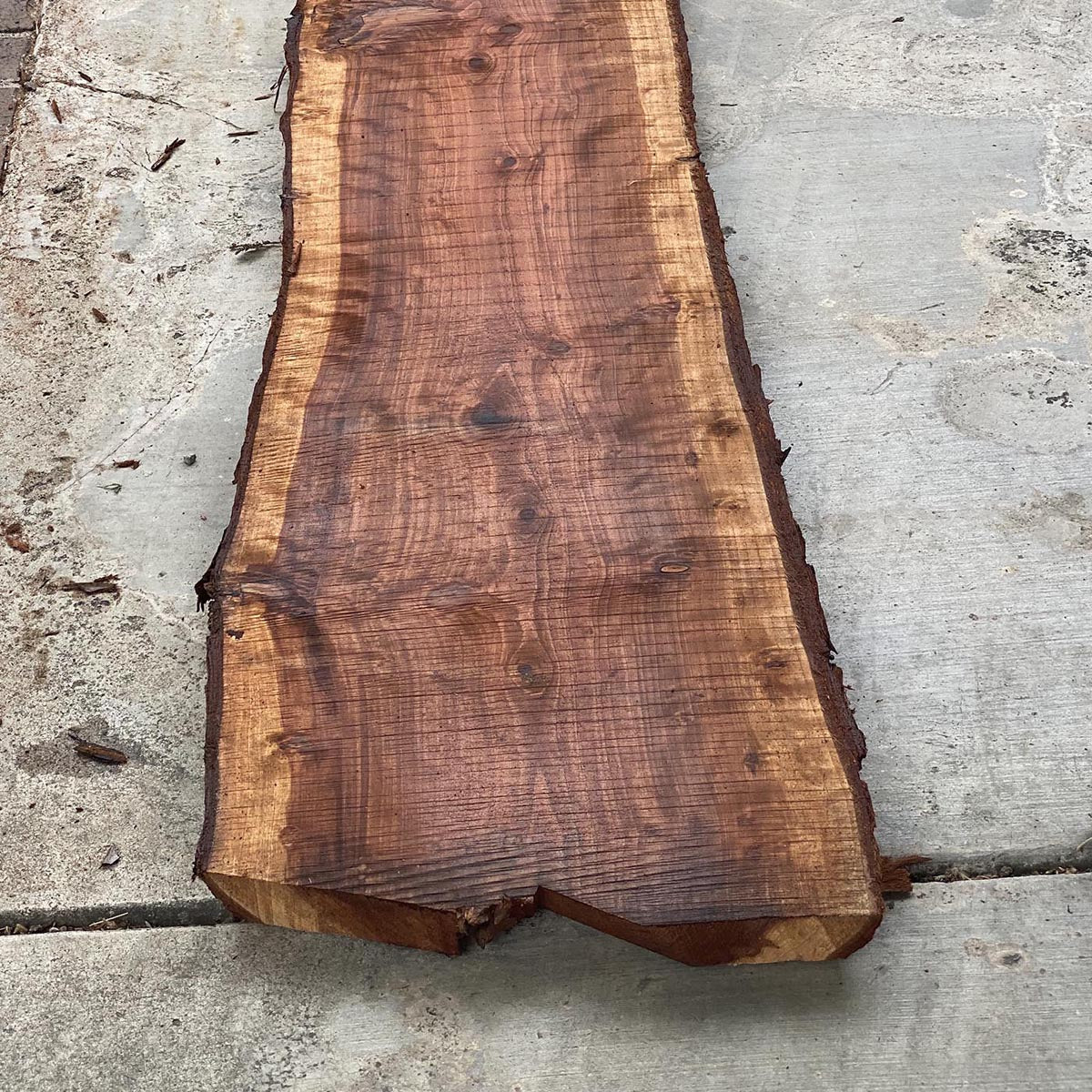 California Redwood Live-Edge Slab / Planks 9 ft x 16 in x 2.5 in Thick