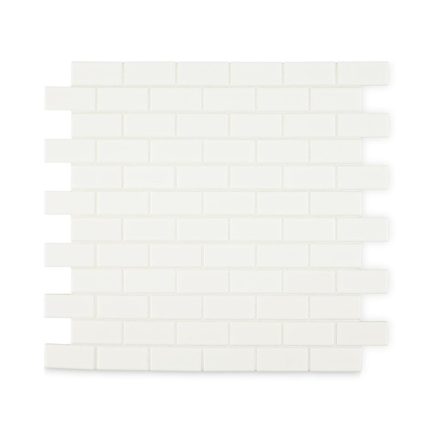Ann Sacks Savoy Classic Offset Mosaic 12x12 in Ceramic Tile Paperwhite