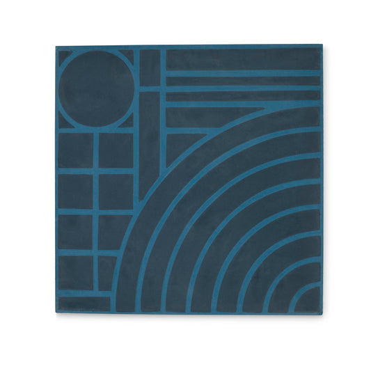 Ann Sacks | Gem Archetype 1 - 8x8 in Specialty Concrete Tile Midnight
