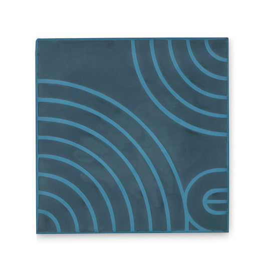 Ann Sacks | Gem Archetype 3 - 8x8 in Specialty Concrete Tile Midnight