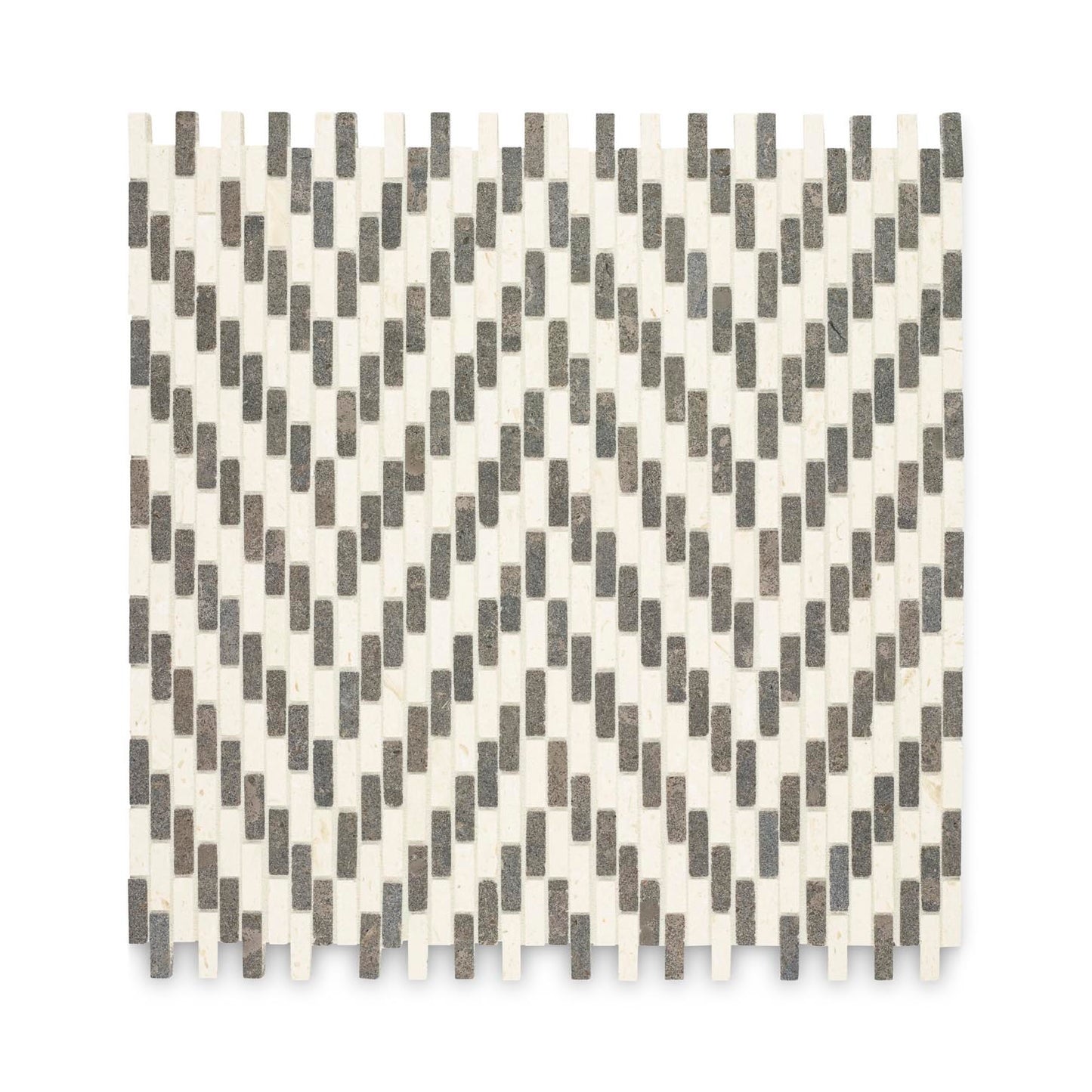 Ann Sacks | Koros Myra Kati Stone Mosaic Tile Beige + Lago Azul