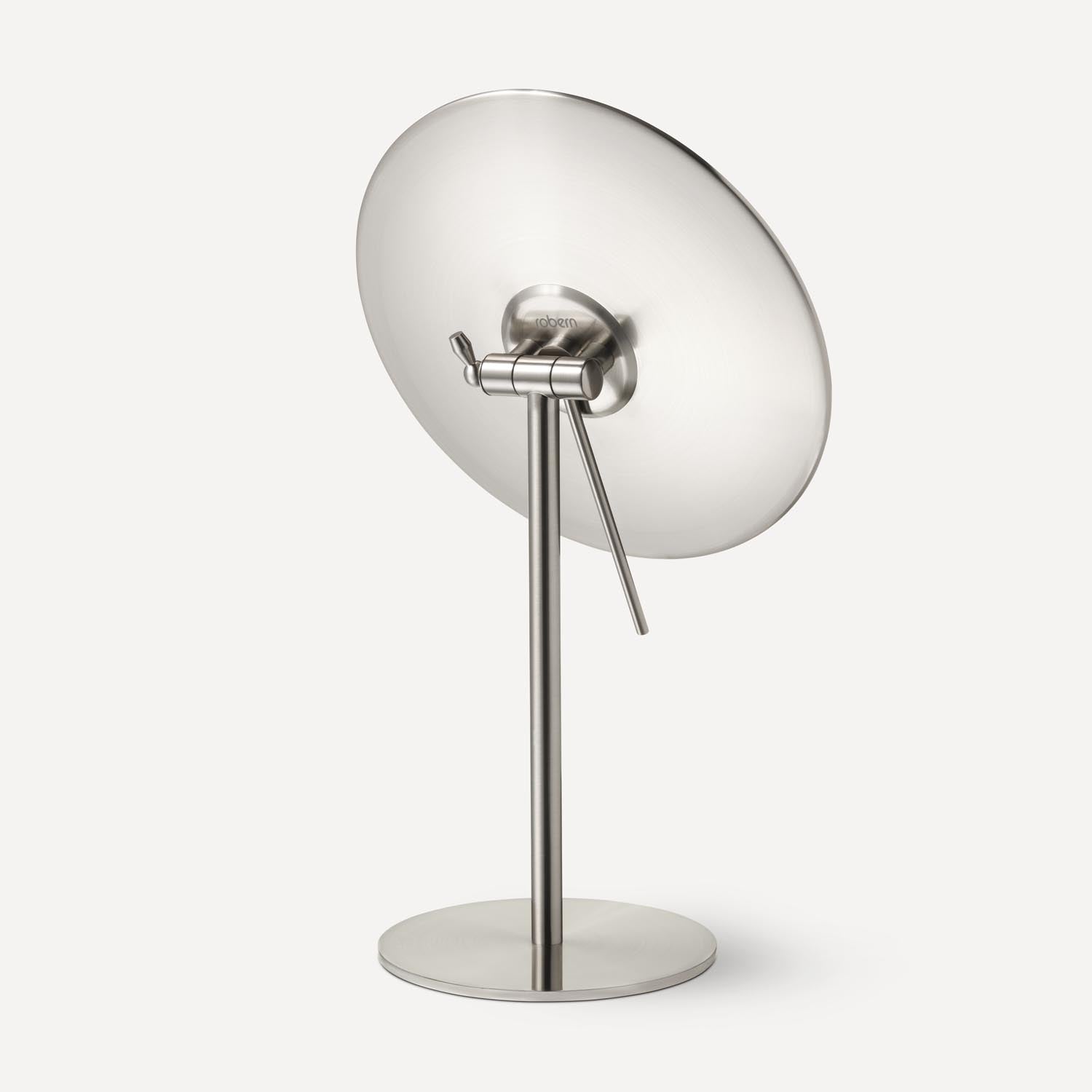 Robern | Freestanding 5X Magnification Mirror Satin Nickel