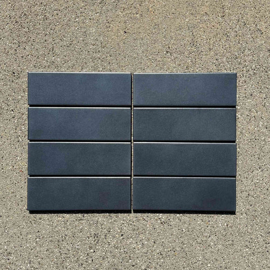 Ann Sacks | 2x5 Context Field Tile in Black Metallic