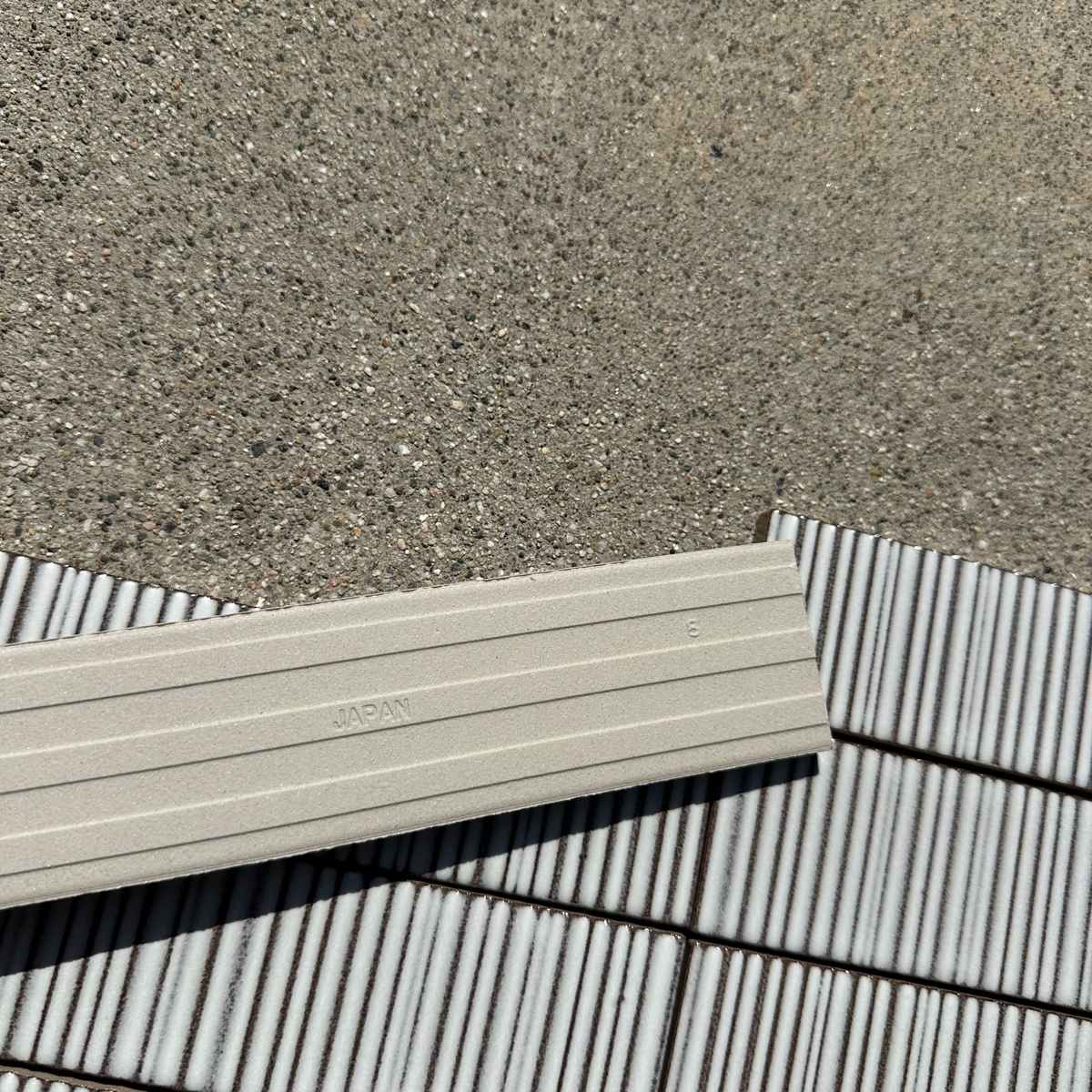 Ann Sacks | Savoy 2x8 Ribbed Field Tile in Linen