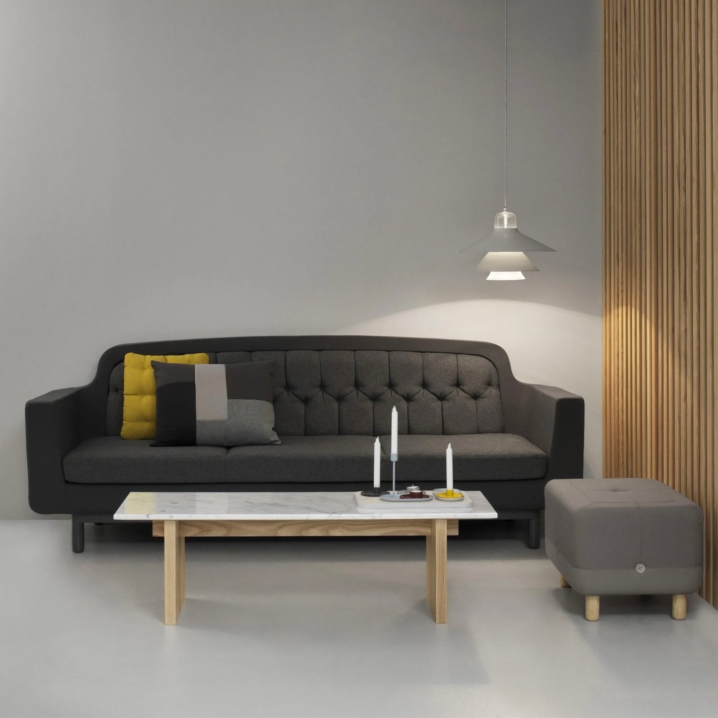 Normann Copenhagen | Ikono Pendant Lamp Grey Large 17.7"