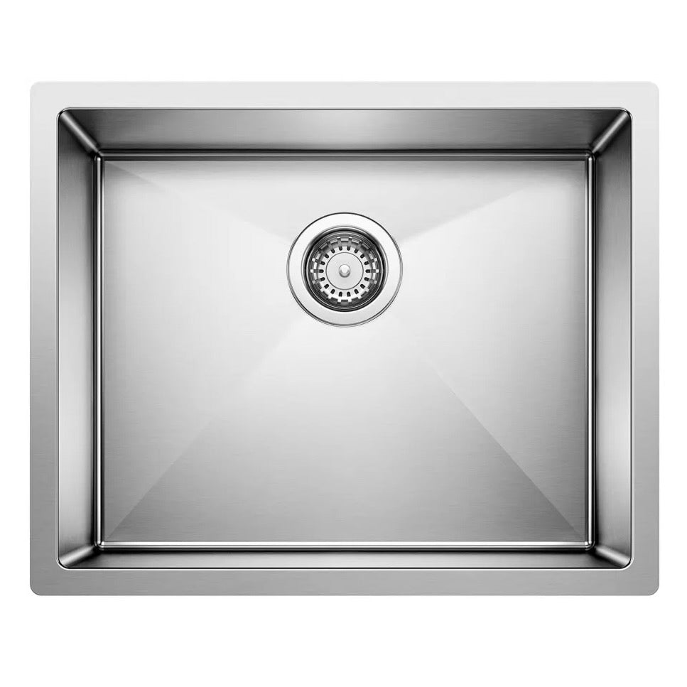 Blanco | Precision R10 Single Bowl Stainless Kitchen Sink Drain Grooves 22x18