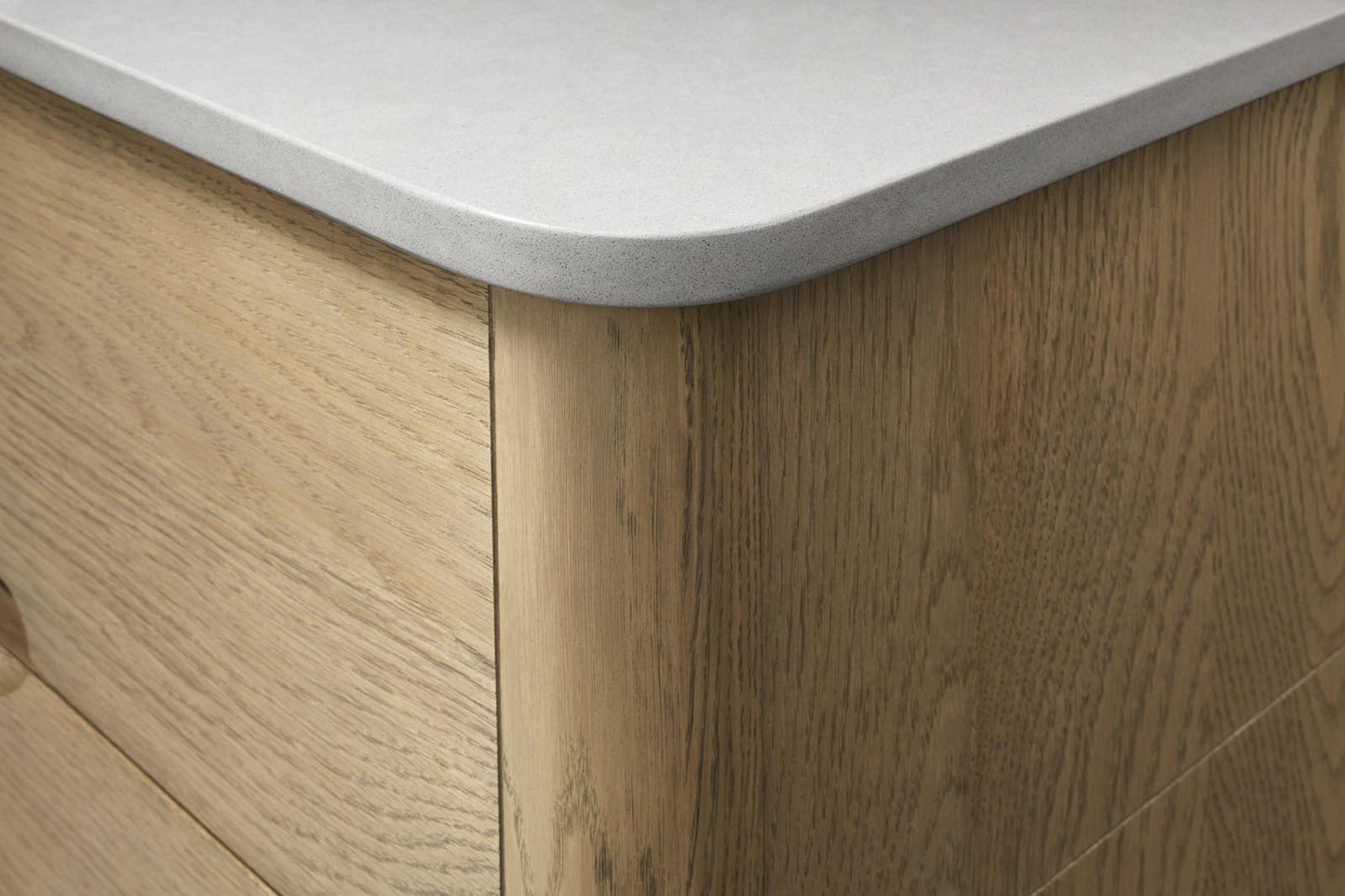 Robern | Helden Vanity 60 x 20-3/8 x 23 in Rustic Oak No Vanity Top Working Top Drawer
