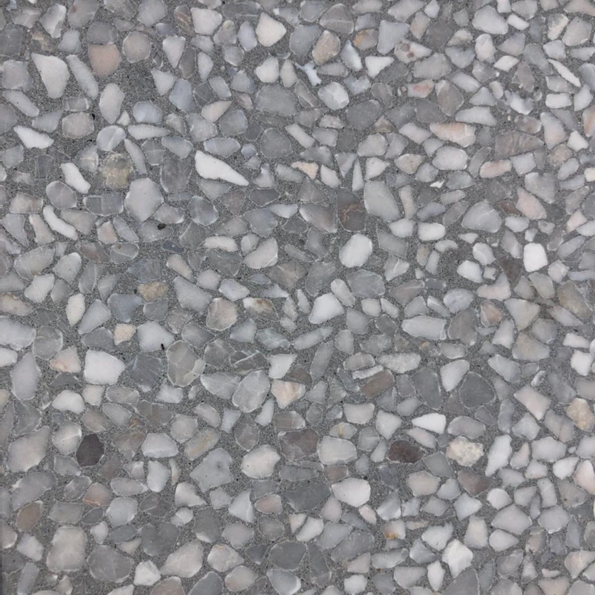 Concrete Collaborative | Venice Acier Medium Marble Chip 12"x74"x1-1/2"