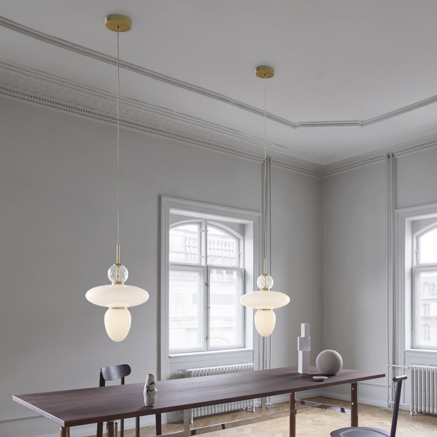 Nuura | Rizzatto 43 Pendant Light Satin Brass + Gold