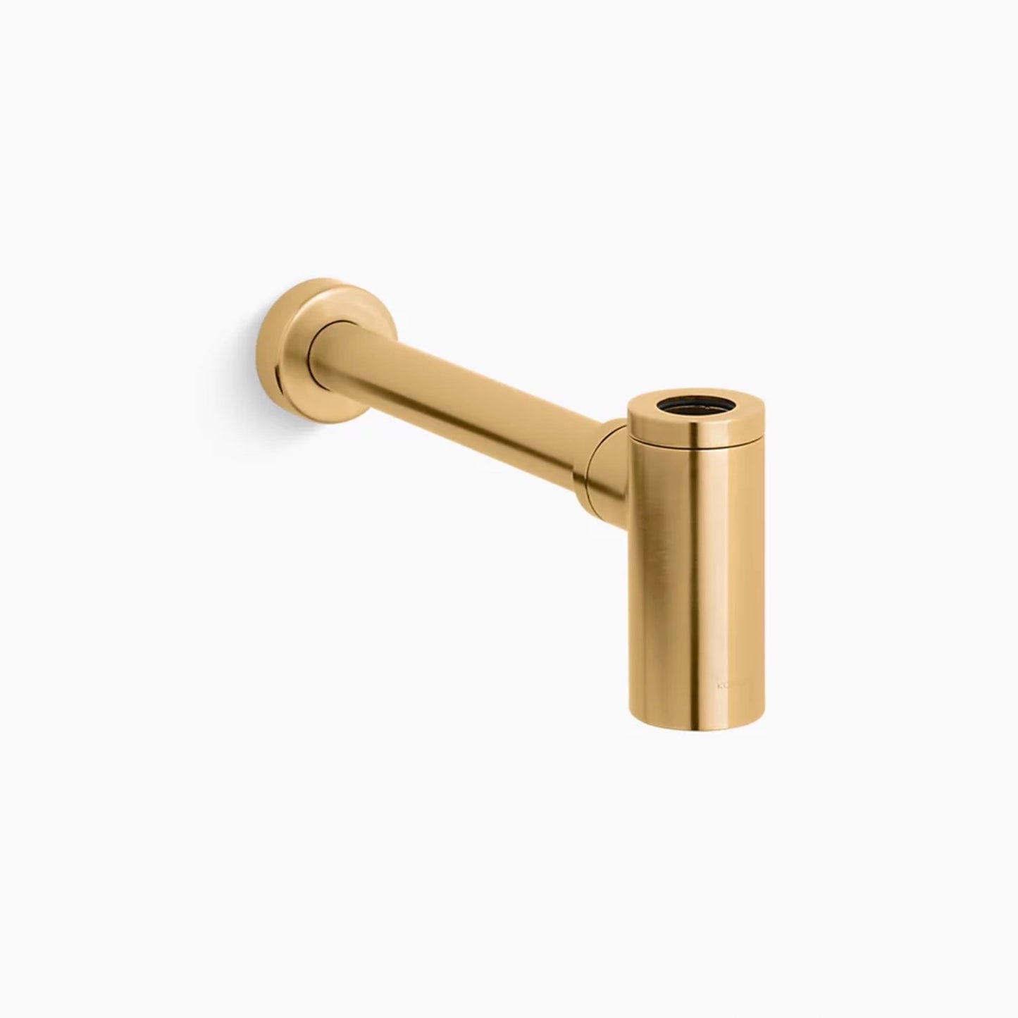 Kohler | Contemporary Round Bottle Trap in Vibrant Brushed Modern Brass