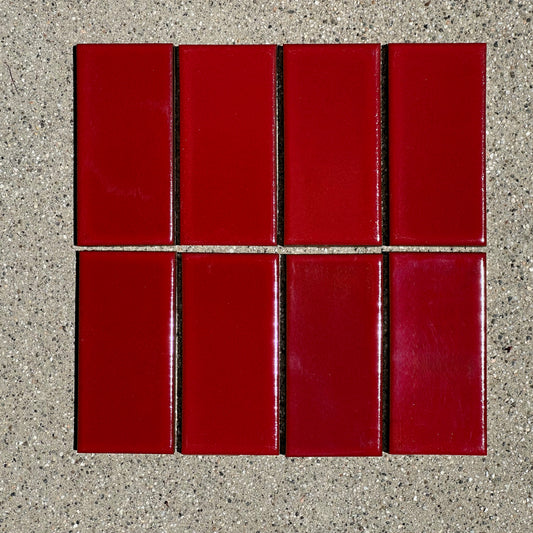 Heath Ceramics | 2x4 Classic Field Tile in Campari