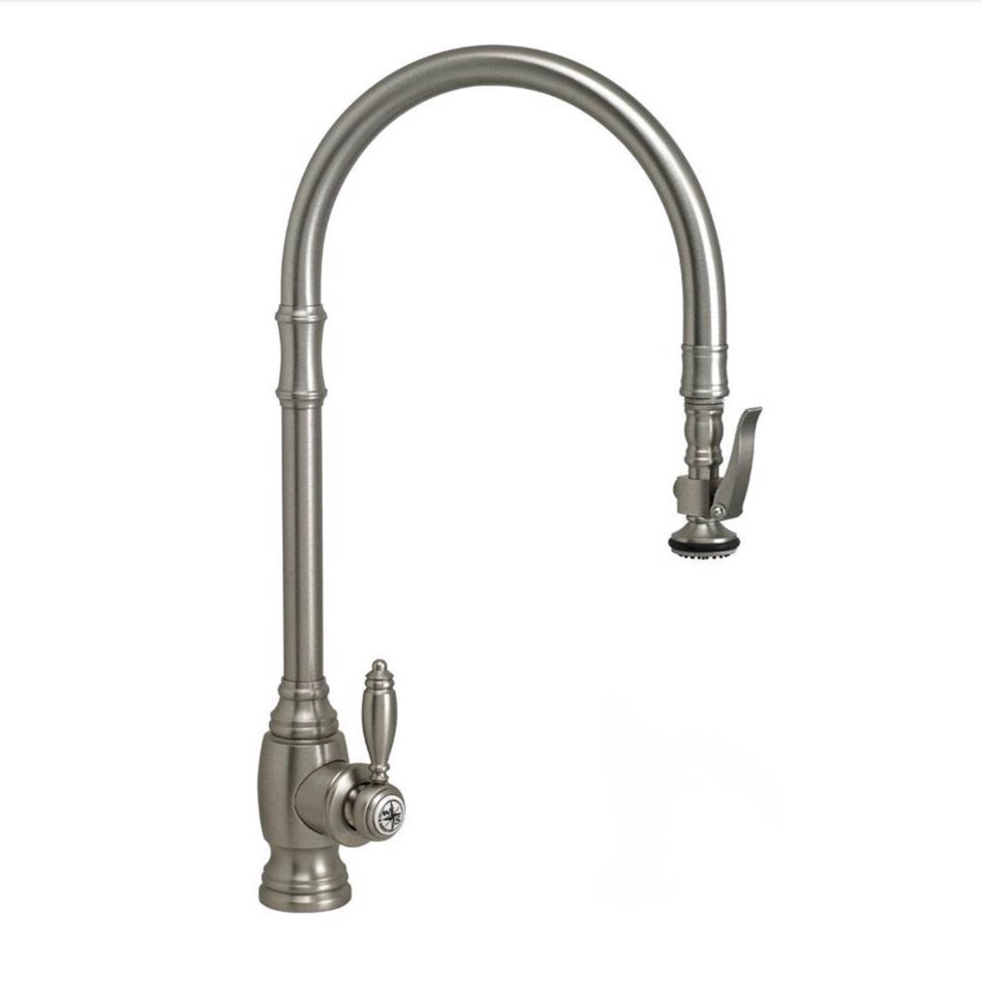 Waterstone | Traditional Extended Reach PLP Pull Down Faucet Antique Pewter