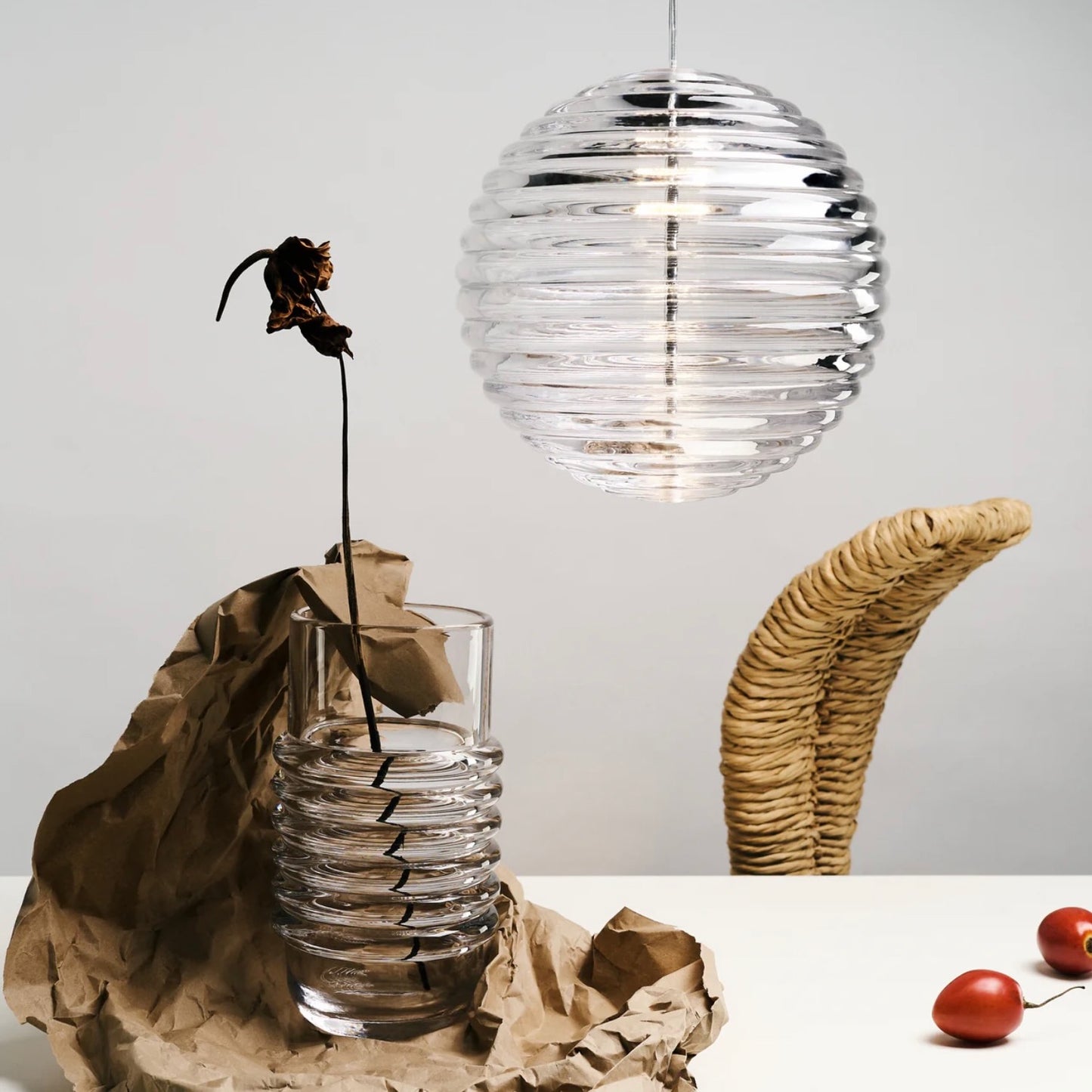 Tom Dixon | Press Sphere Pendant Clear Glass