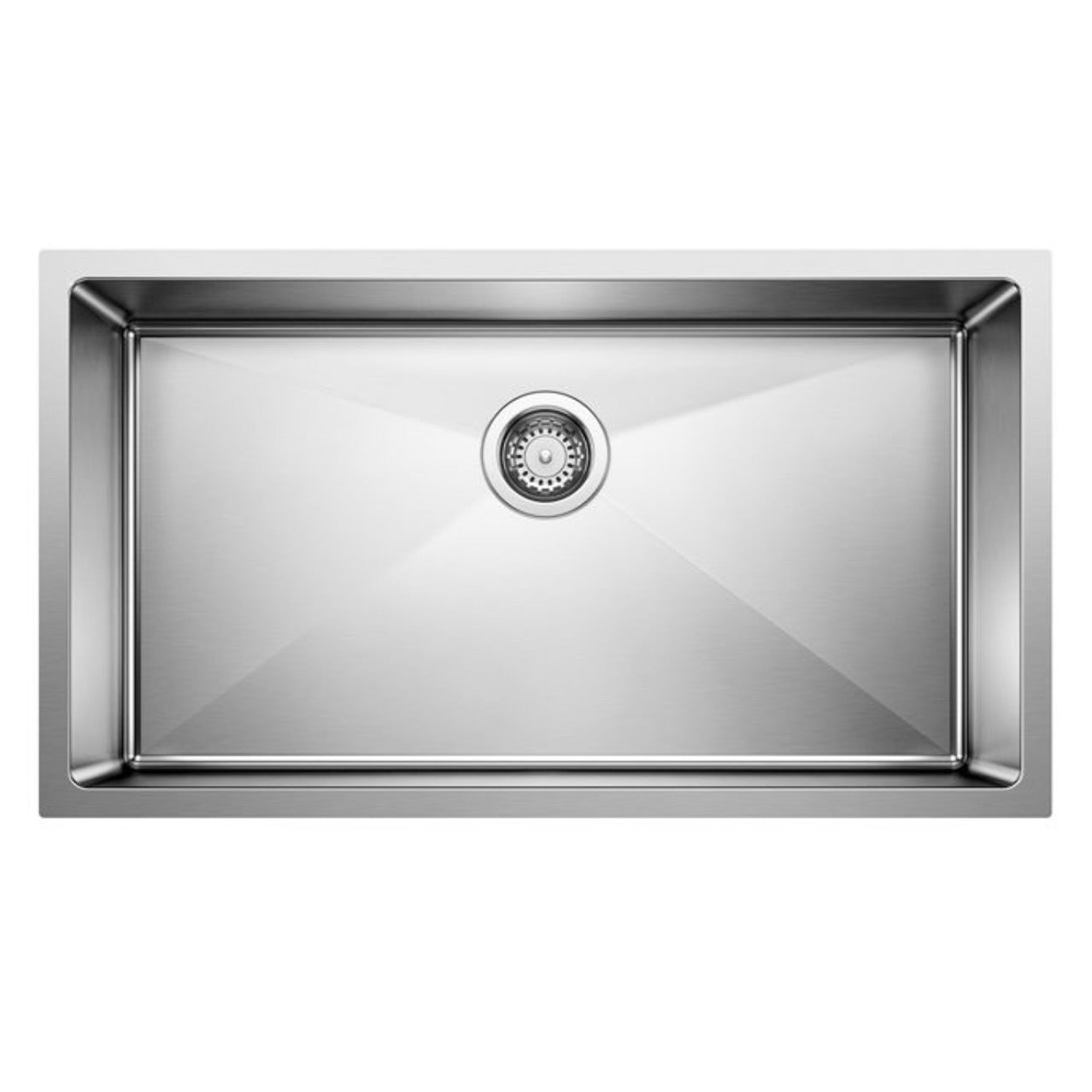 Blanco | Quatrus R15 Super Single Bowl Undermount Kitchen Sink in Refined Brushed