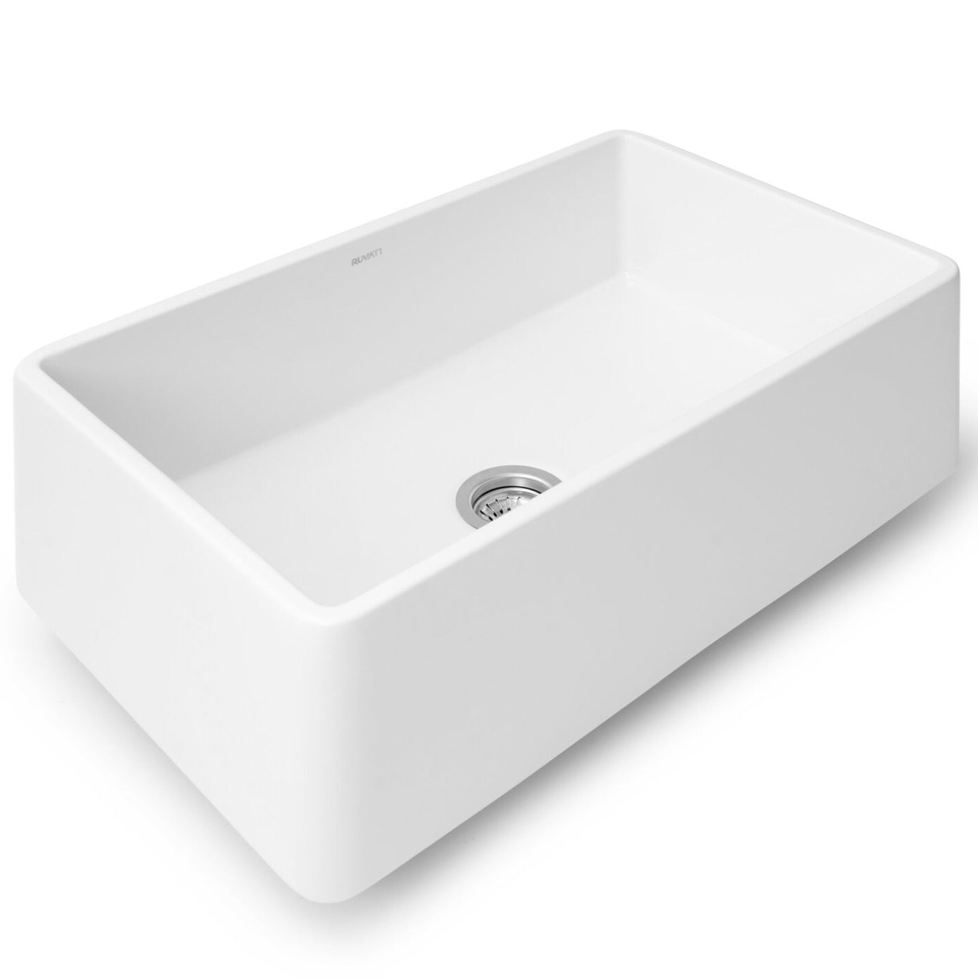 Ruvati | 33 x 20 inch Fireclay Reversible Farmhouse Apron-Front Kitchen Sink Single Bowl