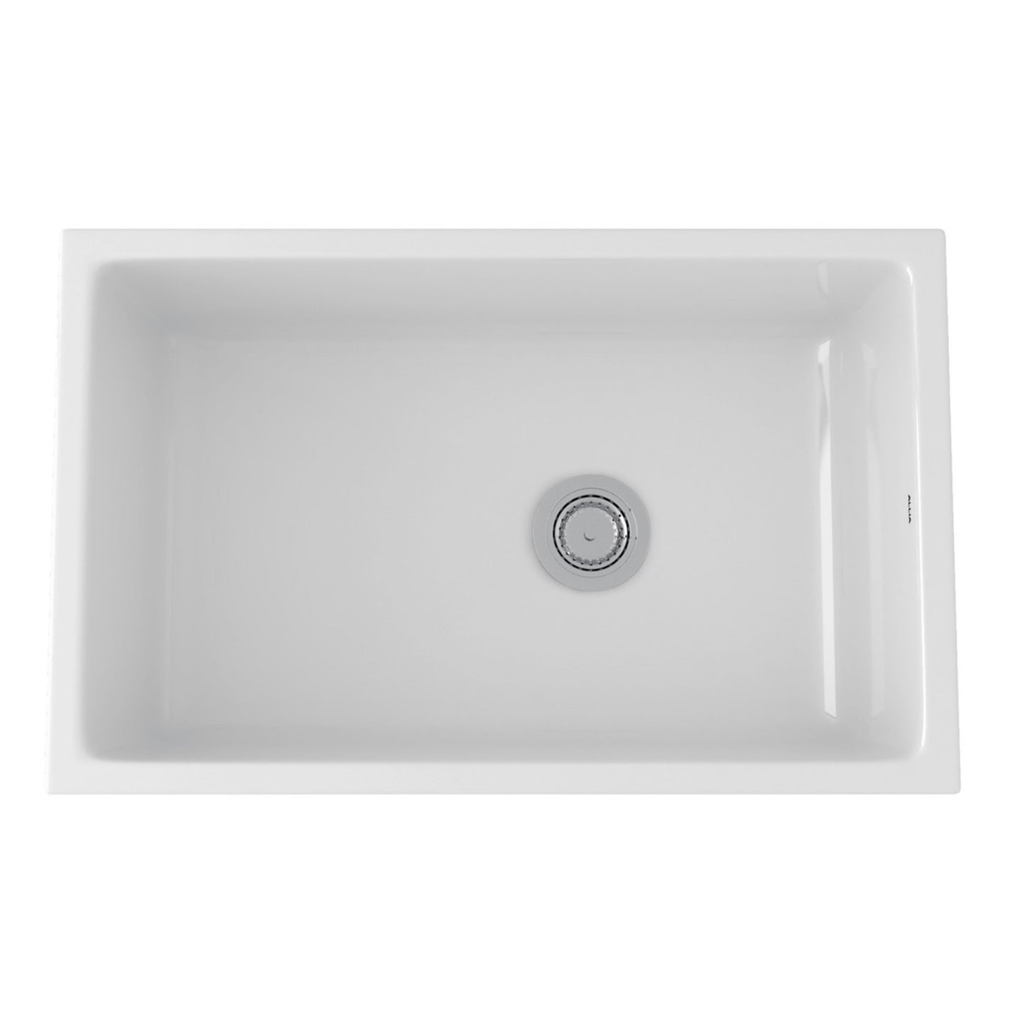 Rohl | Allia 32" Fireclay Single Bowl Undermount Kitchen Sink in White