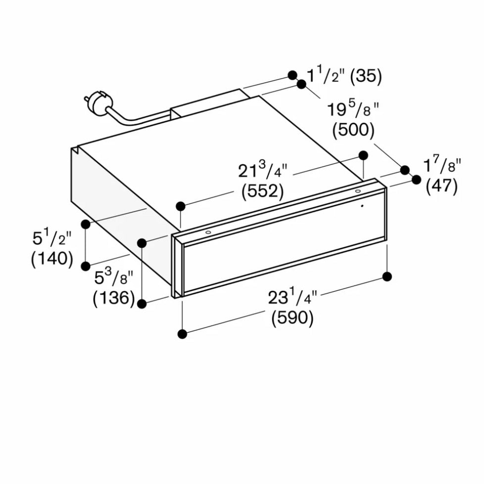 Gaggenau | 400 Series Warming Drawer Stainless Steel Behind Glass