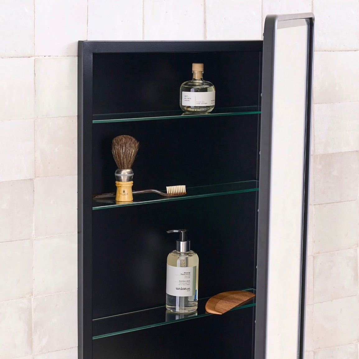Pottery Barn | Vintage Recessed Medicine Cabinet in Matte Black