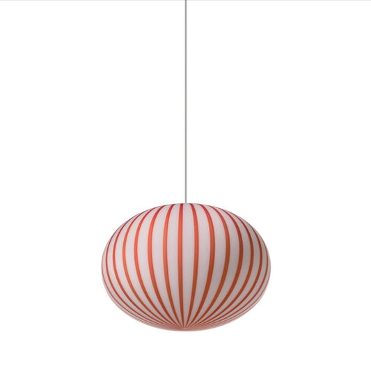 Established & Sons | Filigrana Ellipse Pendant Light in Red, Small
