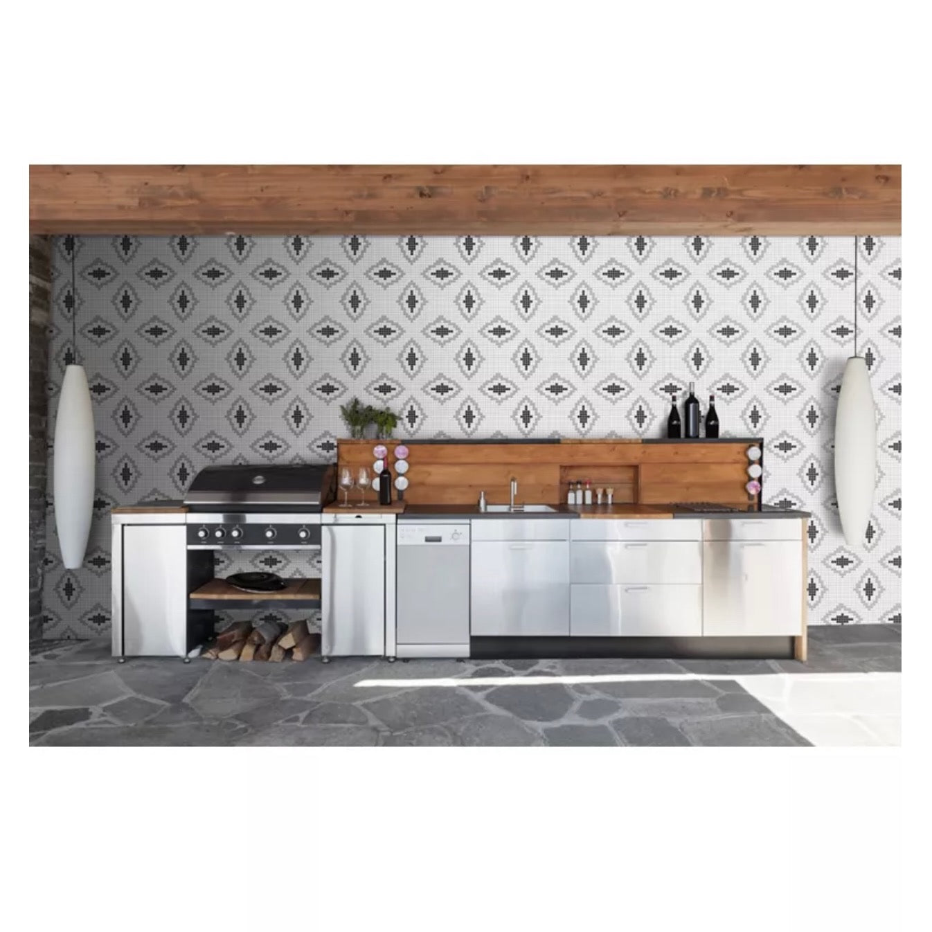 Ann Sacks | Kodra Kilim Glass Mosaic Tile