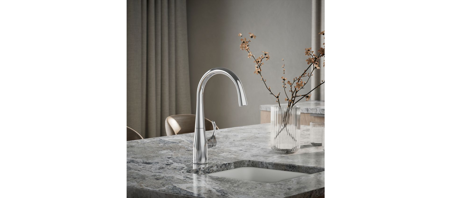 Kohler | Simplice Single‑Handle Bar Sink Faucet 1.5 GPM Polished Chrome