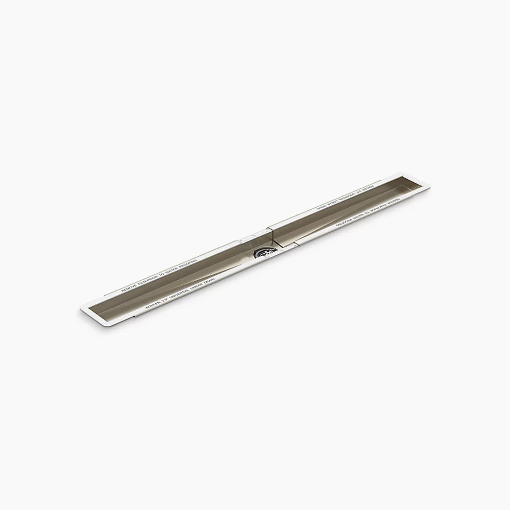 Kohler | 2½″ x 36–60″ Adjustable Linear Shower Drain Chassis Stainless Steel & Brass