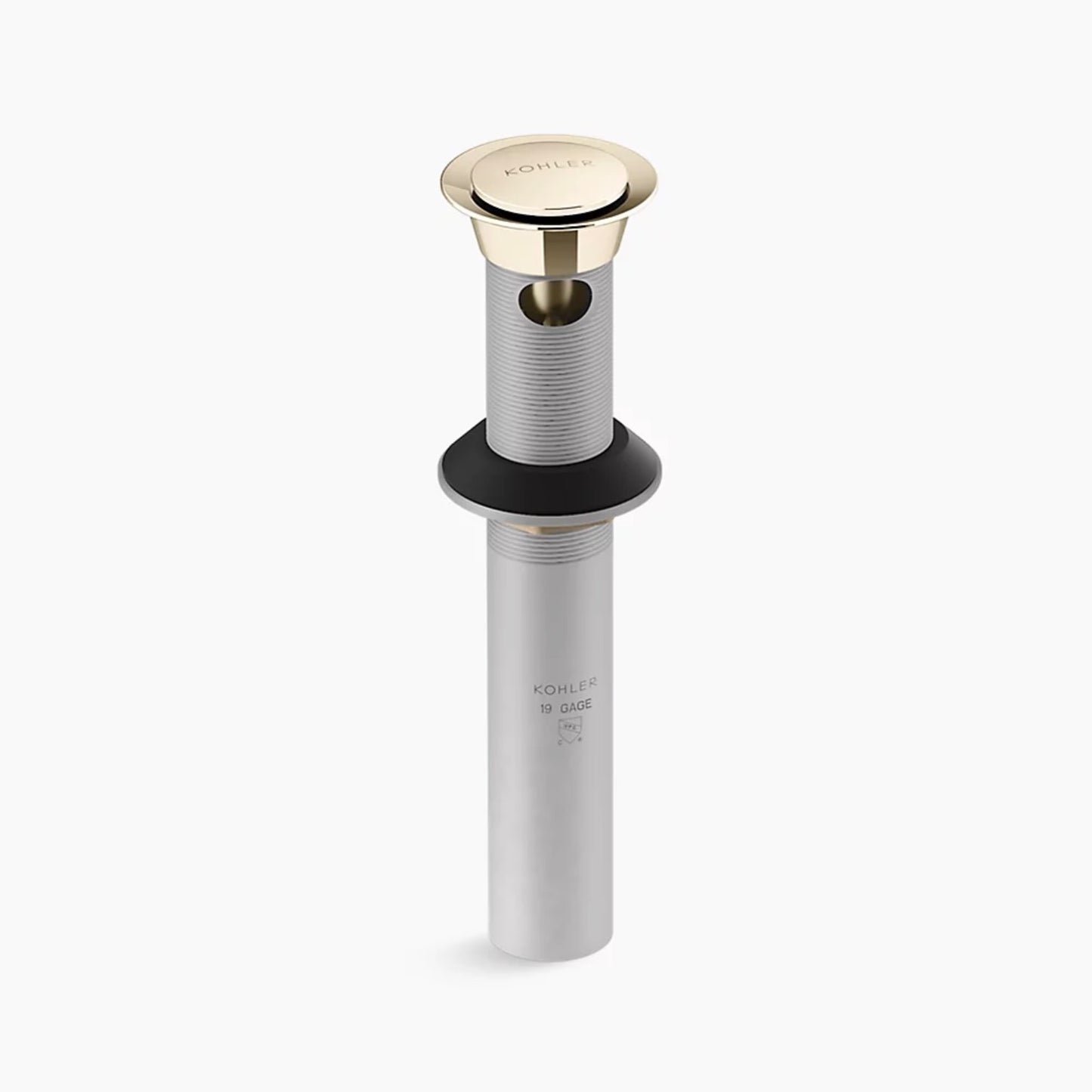 Kohler | Clicker Drain with Overflow in Vibrant French Gold