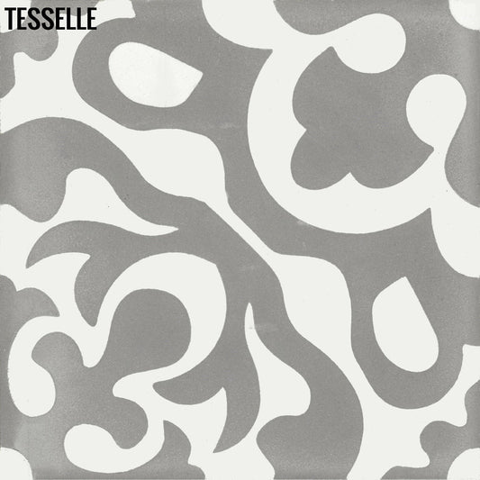 Tesselle | Calais Silveri 8" Square Cement Tile