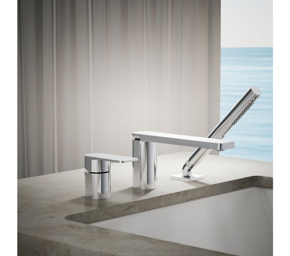 Kohler | Parallel 3 Hole Bath Filler in Polished Chrome