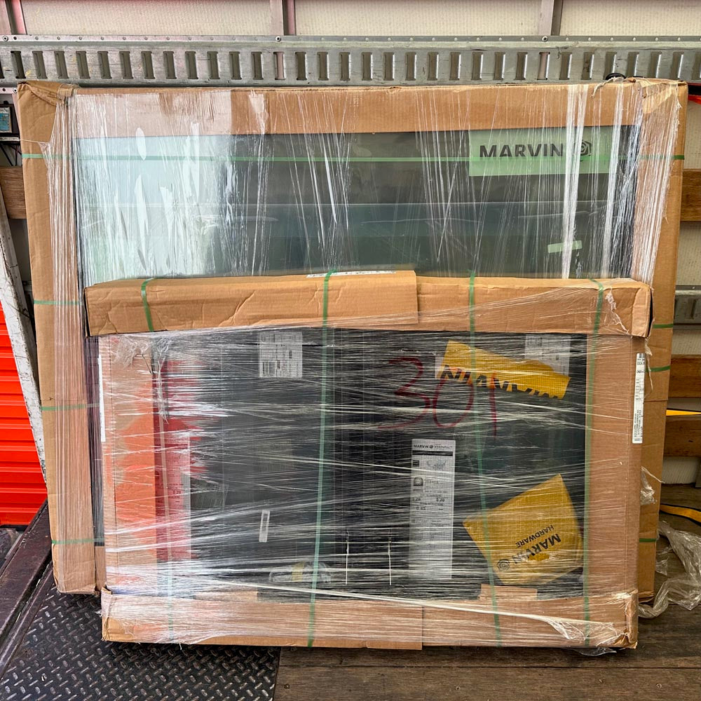 Marvin | Essential 48"x30" Double Casement Window in Ebony
