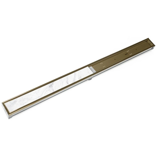 Infinity Drain | 60" Complete Kit for S-LTIF 65 in Satin Bronze