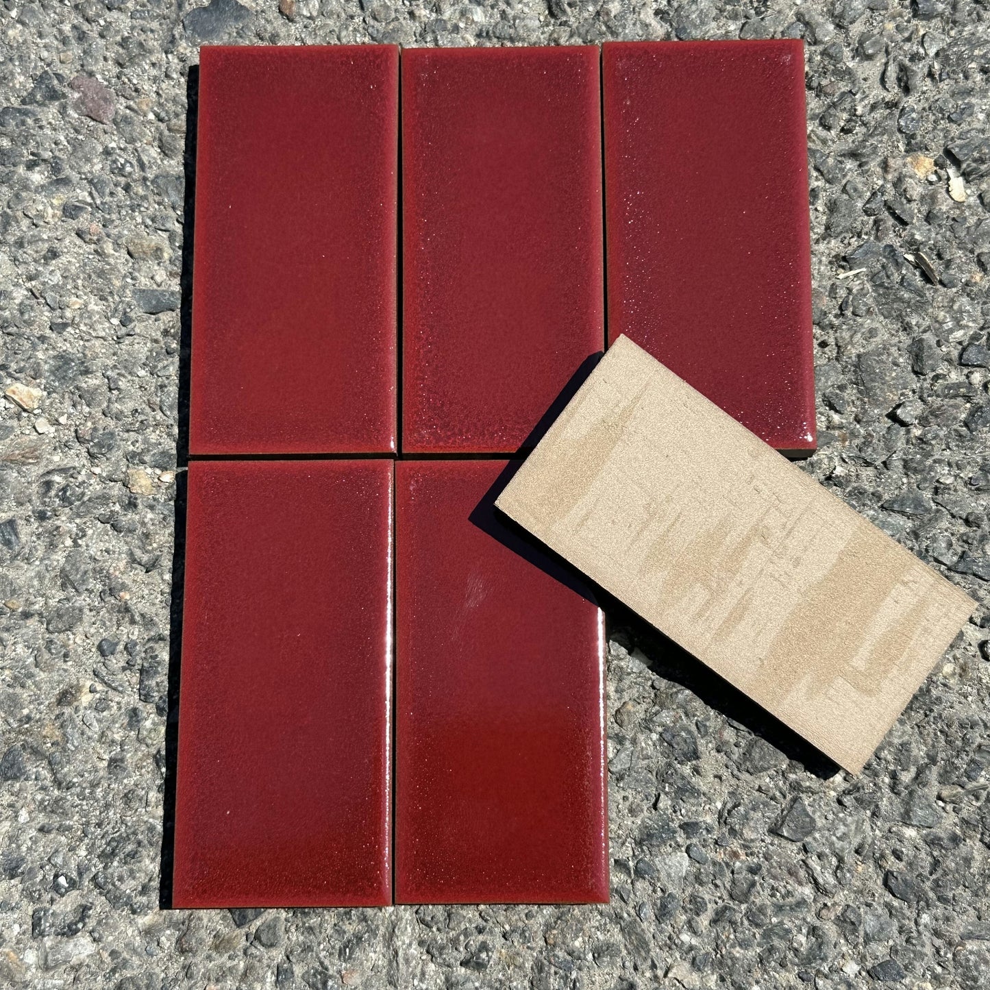 Heath Ceramics | 2x4 Classic Field Tile in Pomegranate