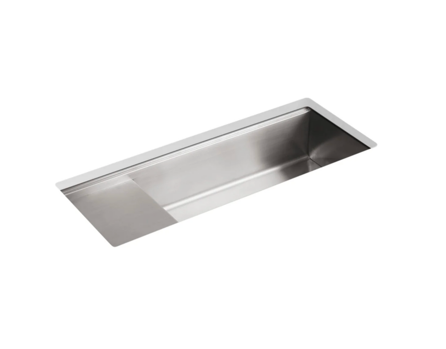 Kohler | Stages 45" Single Basin Under-Mount 16-Gauge Stainless Steel Kitchen Sink with SilentShield