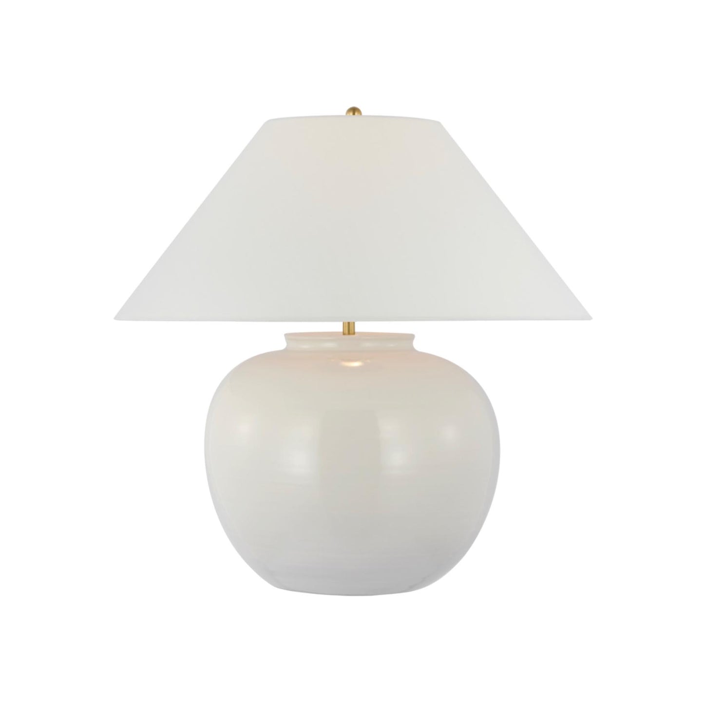 Visual Comfort | Casey Medium Table Lamp by Amber Lewis, Ivory, Linen Shade