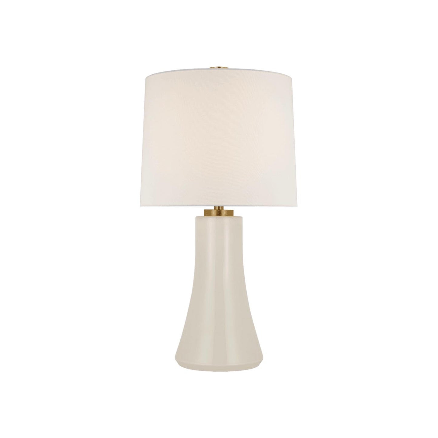 Visual Comfort & Co. | Harvest Medium Table Lamp in Ivory with Linen Shade