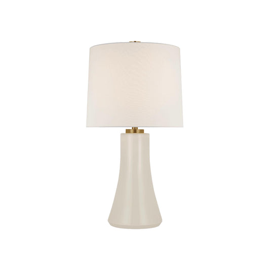 Visual Comfort & Co. | Harvest Medium Table Lamp in Ivory with Linen Shade
