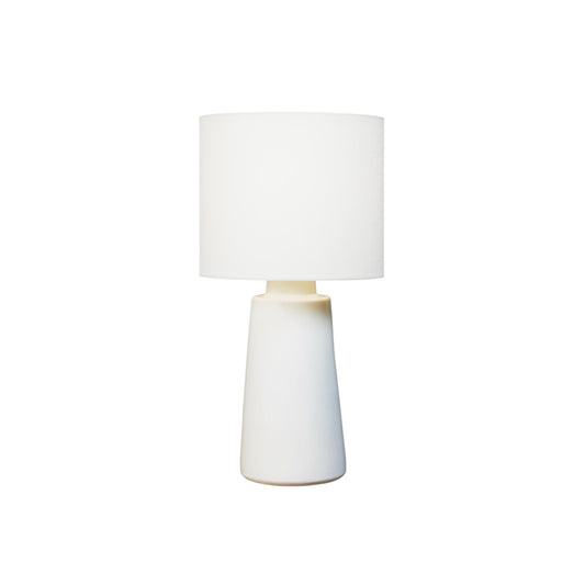 Visual Comfort & Co. | Vessel Large Table Lamp in Ivory with Linen Shade