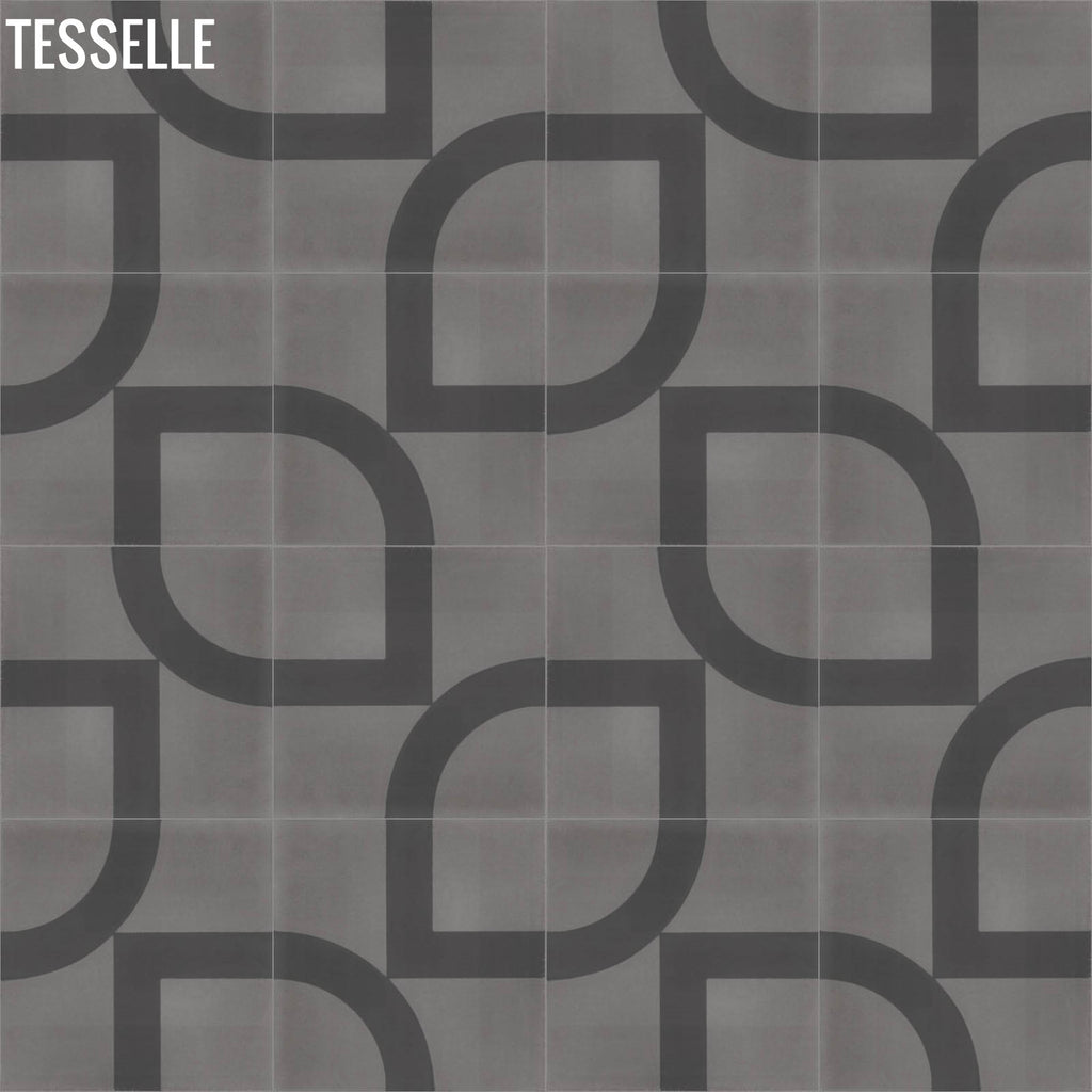 Tesselle | Geometricks Brickell 8" Square Cement Tile