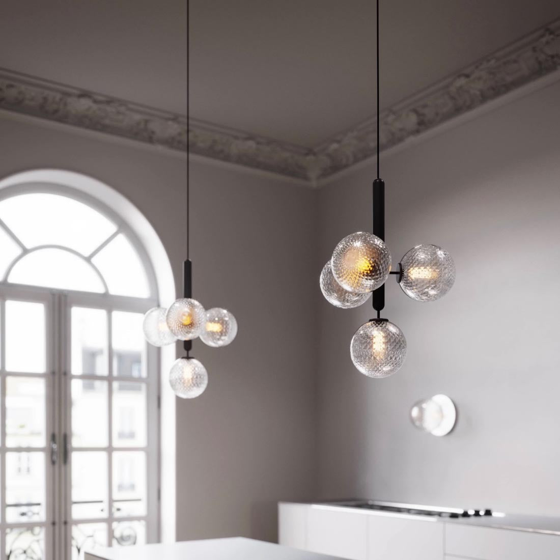 Nuura | Miira 4 Chandelier in Rock Grey