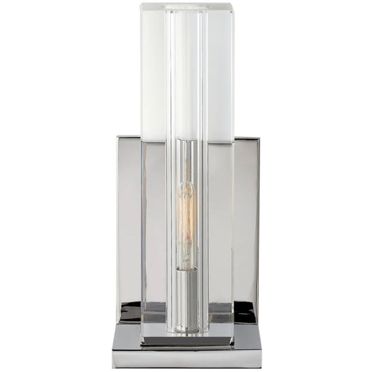 Visual Comfort & Co | Ian K. Fowler Ambar Tall Wall Light Crystal & Pol Nickel