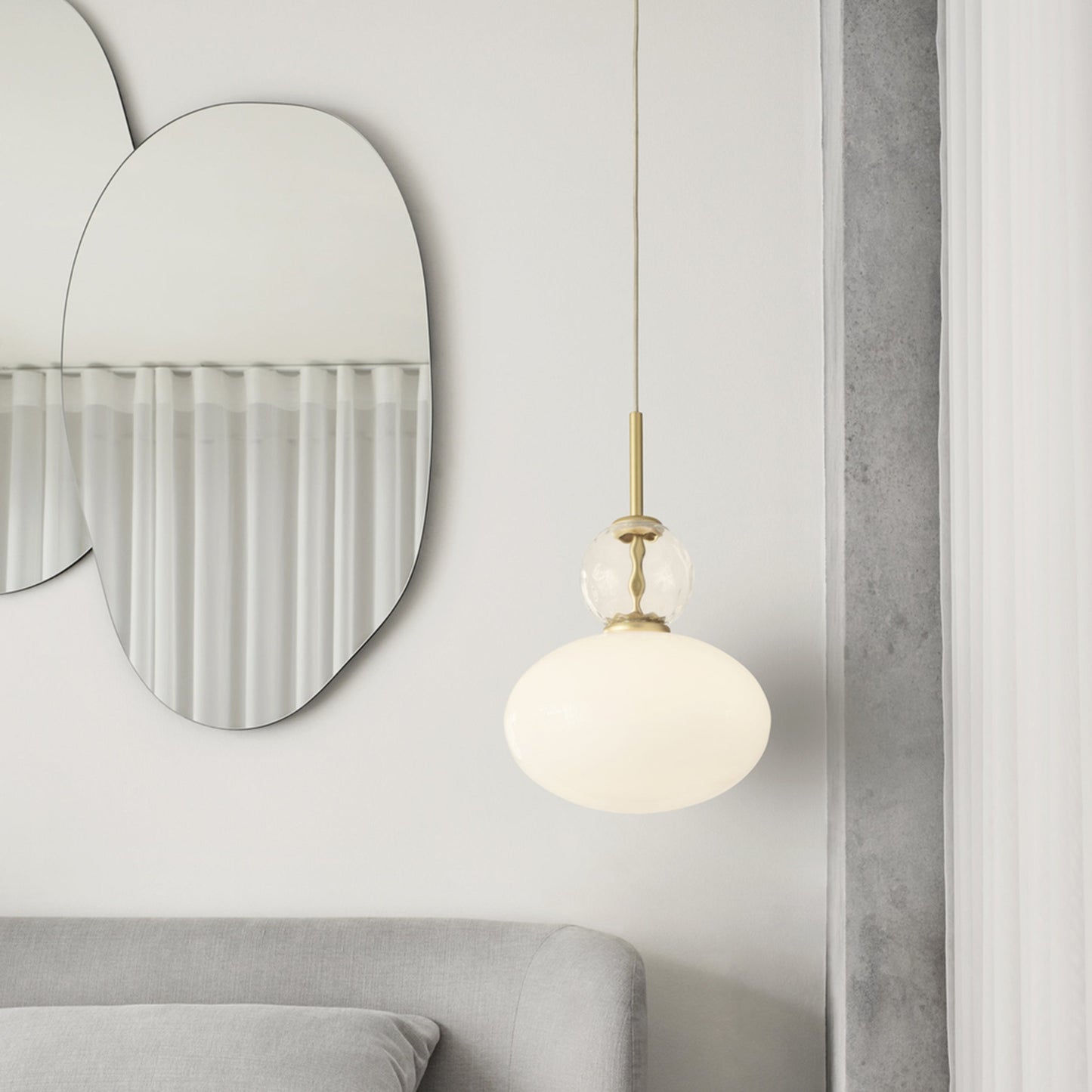 Nuura | Rizzatto 32 Pendant Light Satin Brass + Gold