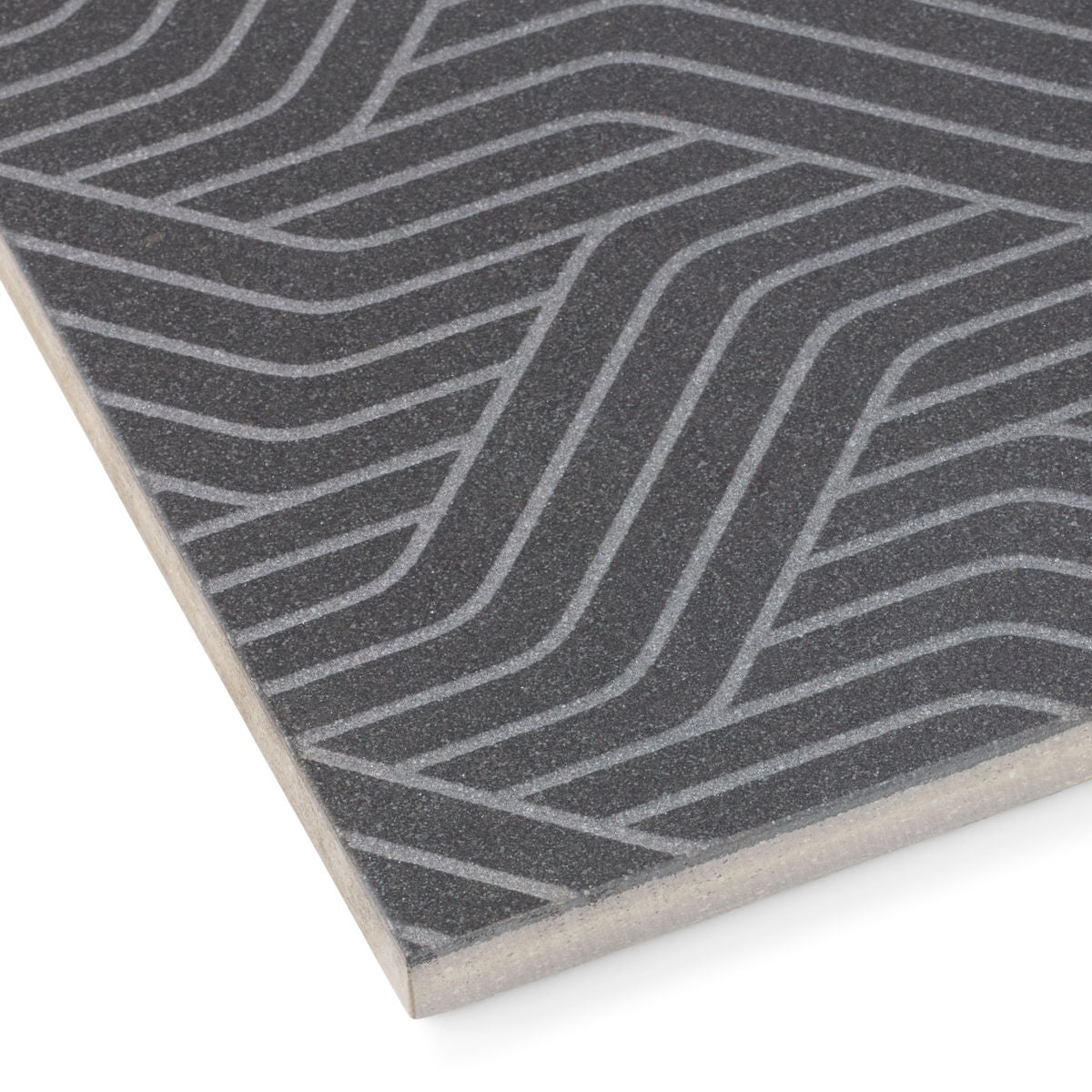 Ann Sacks | Robetta Intrecci 12" x 24" Porcelain Tile Noir